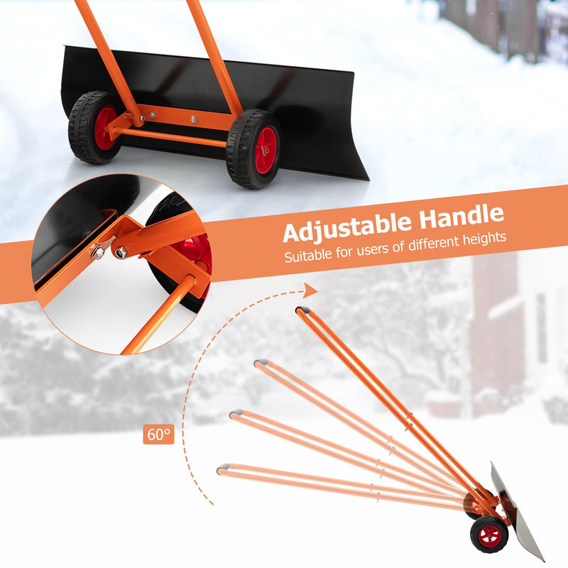 Load image into Gallery viewer, Goplus 30" Snow Shovel with Wheels