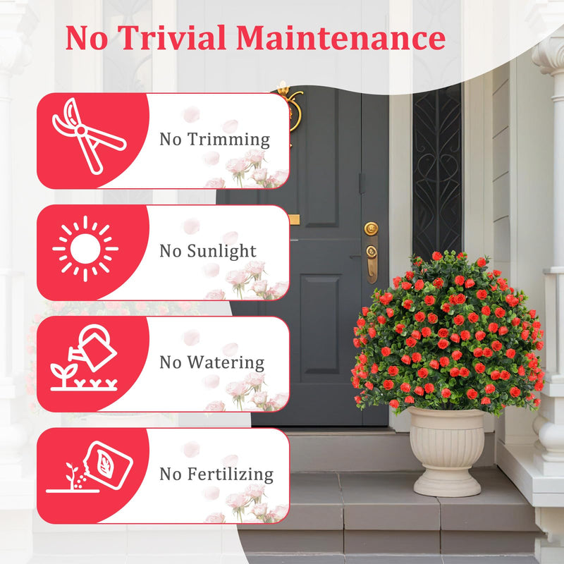 Load image into Gallery viewer, Goplus 21.5’’ Artificial Rose Topiary Ball Tree for Indoor Outdoor