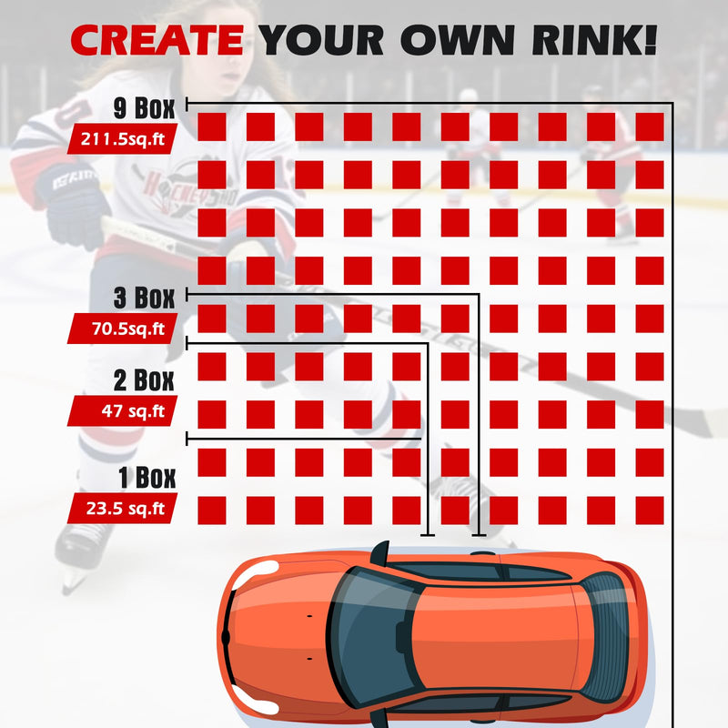 Load image into Gallery viewer, Goplus Hockey Flooring Tiles for Training | Skateable Board Artificial Ice Mat for Indoor Outdoor