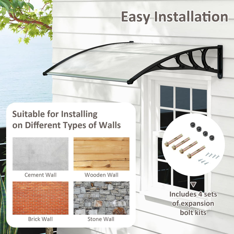 Load image into Gallery viewer, 48" x 40" Window Awning - Goplus