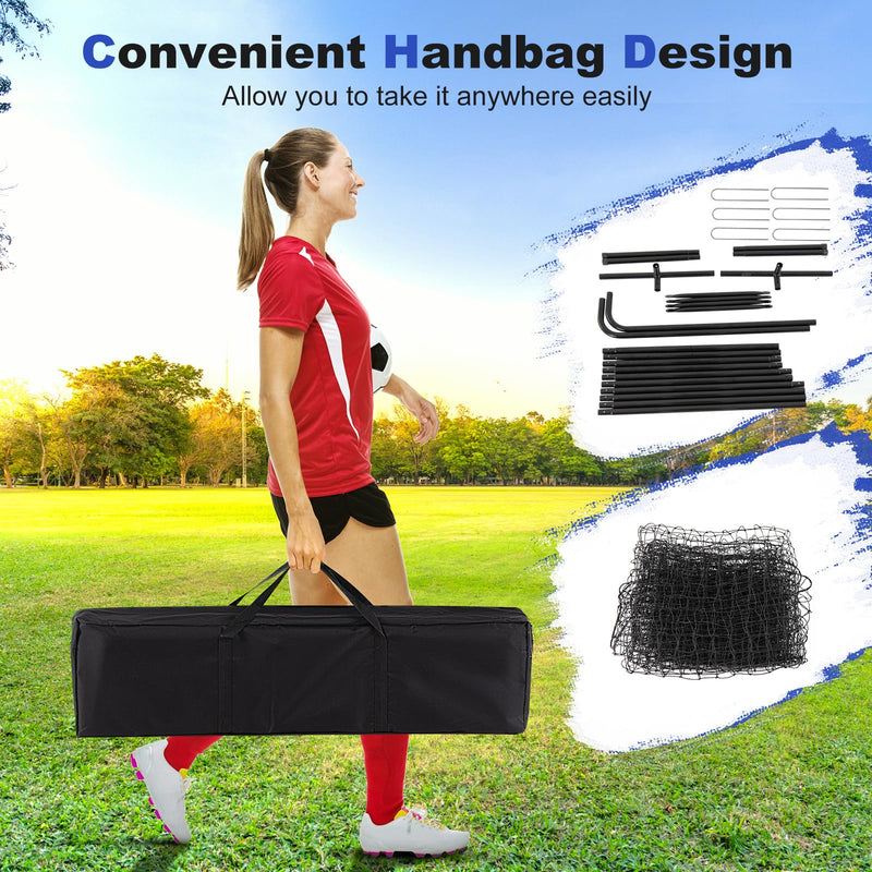 Load image into Gallery viewer, Goplus Soccer Rebounder Net, 12FTx6FT Soccer Training Equipment w/Portable Carrying Bag