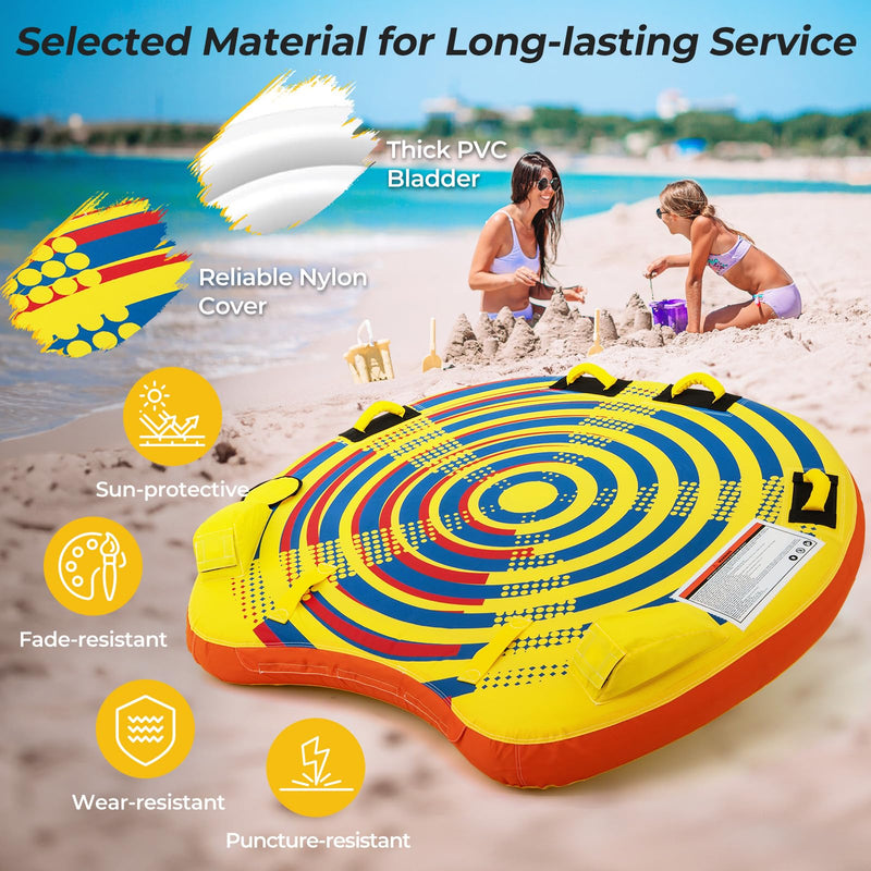 Load image into Gallery viewer, Goplus 1-2 Riders Towable Tube for Boating for Youth Adult