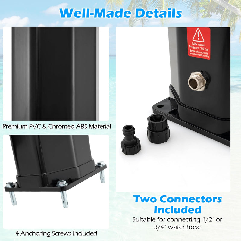 Load image into Gallery viewer, Goplus 15.9 Gallon/60 L Solar Heated Outdoor Shower