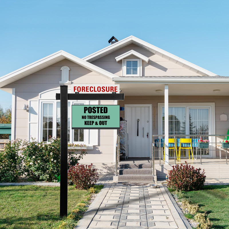 Load image into Gallery viewer, Goplus Real Estate Sign Posts,Vinyl Realtor Sign Post (4” x 4” x 72”) with Flat Cap for Open House and Home for Sale