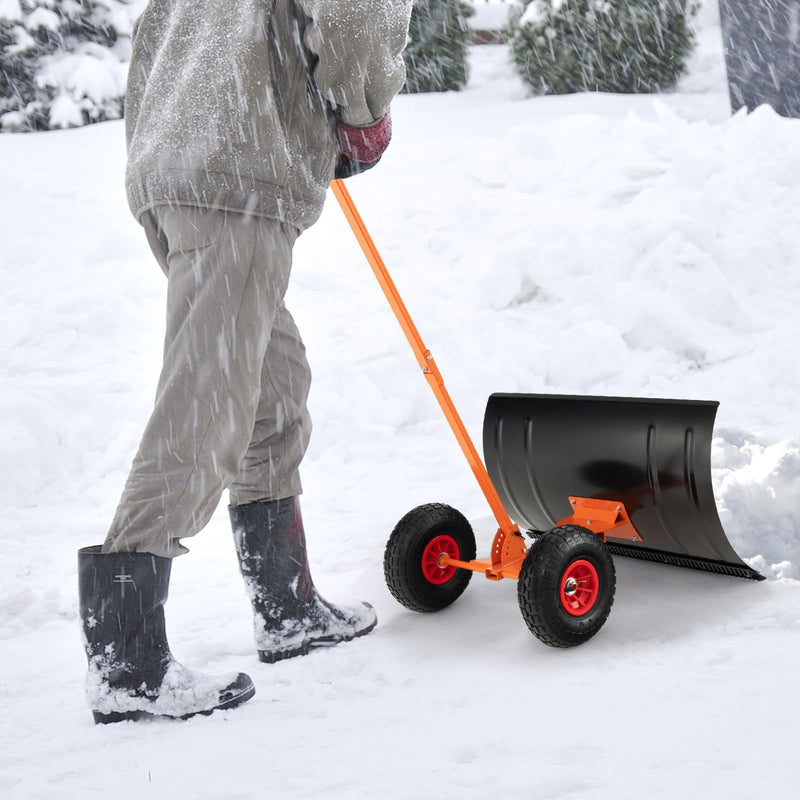 Load image into Gallery viewer, Goplus 29" Snow Shovel with Wheels