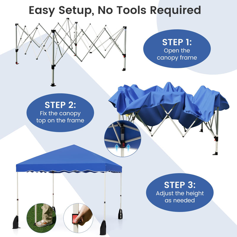 Load image into Gallery viewer, Goplus 10 X 10 FT Pop up Canopy Tent with Wheeled Bag