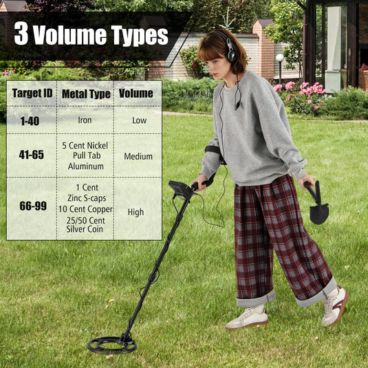 Goplus Professional Higher Accuracy Gold Detector with Backlit LCD Display for Adults