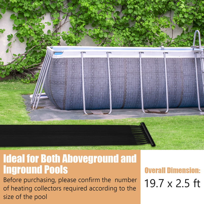 Load image into Gallery viewer, Goplus 2.5FT x 20FT Solar Pool Heater for Above Ground Pool Inground Pools