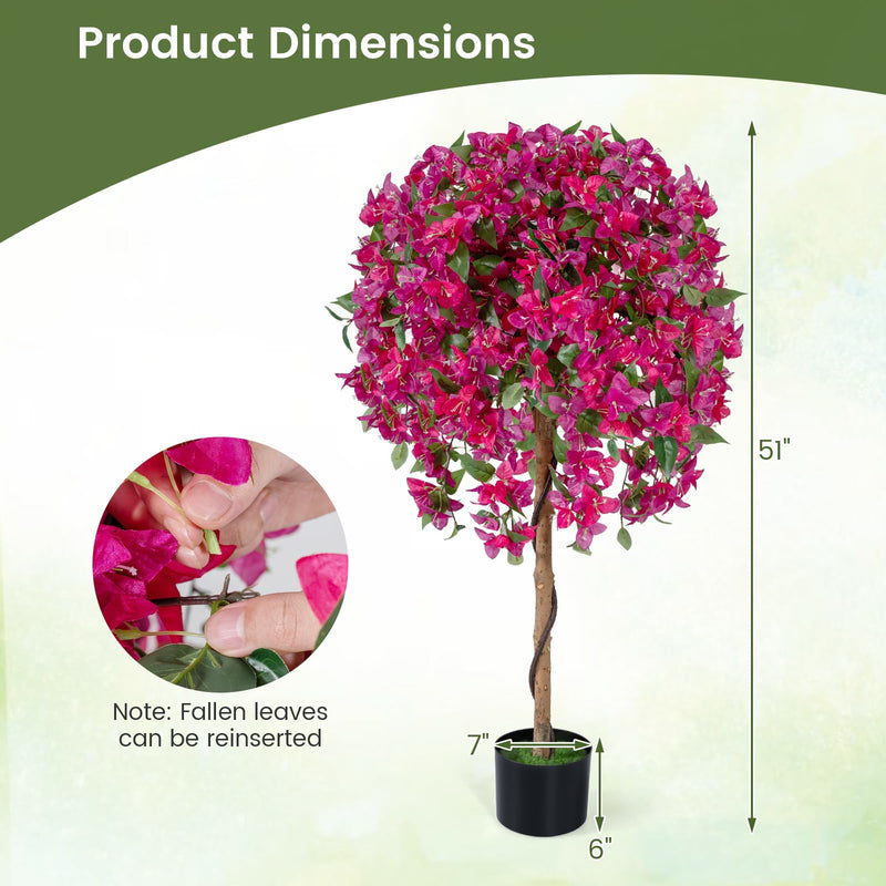 Load image into Gallery viewer, Goplus 2 Pack Artificial Azalea Trees with Vivid Blooming Flowers for Indoor Outdoor Decor