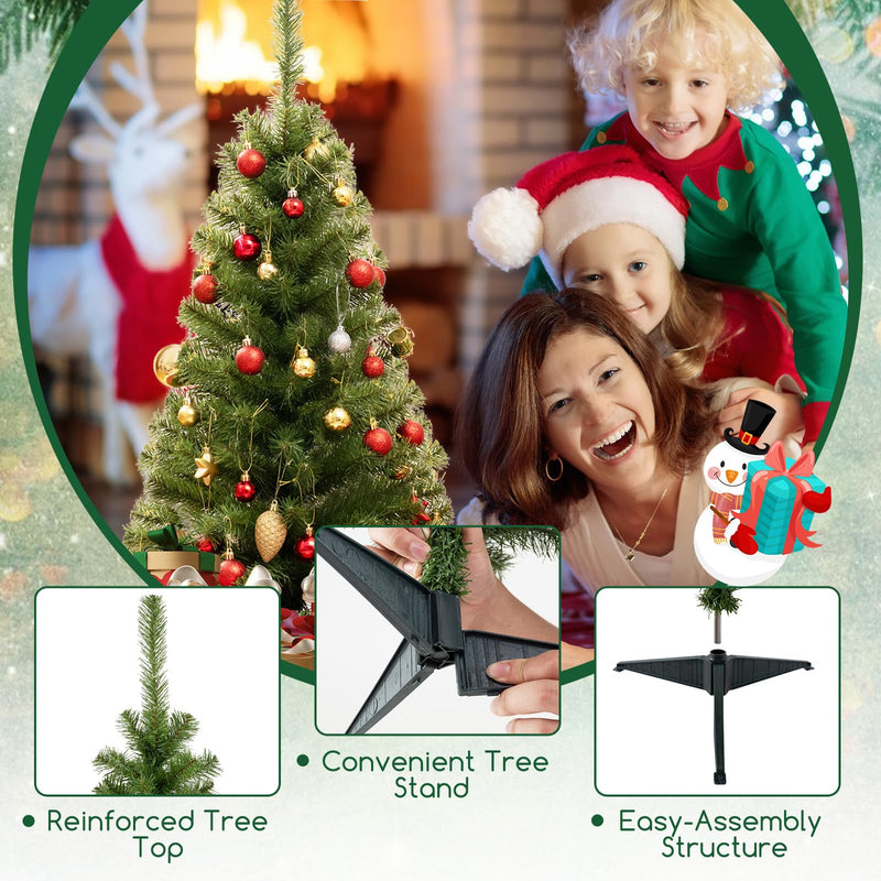 Load image into Gallery viewer, Goplus 3ft Mini Artificial Christmas Tree, Unlit Green Holiday Tree with 116 Lifelike PVC Branch Tips