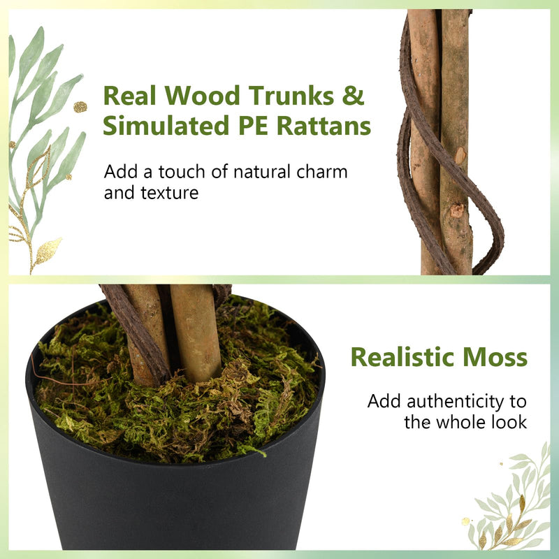 Load image into Gallery viewer, Goplus 5FT Artificial Cherry Blossom Tree