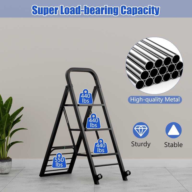 Load image into Gallery viewer, Goplus 2 in 1 Convertible Hand Truck Dolly and Step Ladder