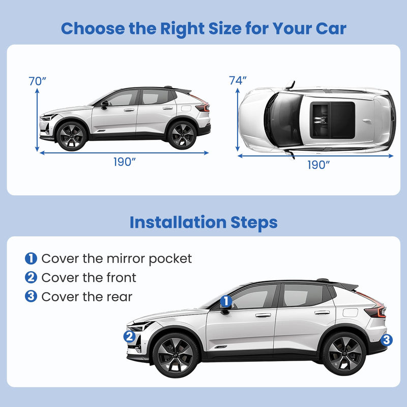 Load image into Gallery viewer, Goplus Car Cover for Automobiles, Outdoor Full Cover with Cotton Lining, Waterproof