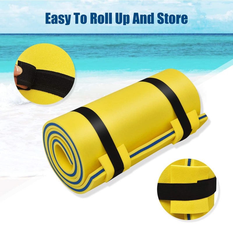 Load image into Gallery viewer, Goplus 83'' x 26'' Floating Water Pad Mat with Rolling Pillow Design
