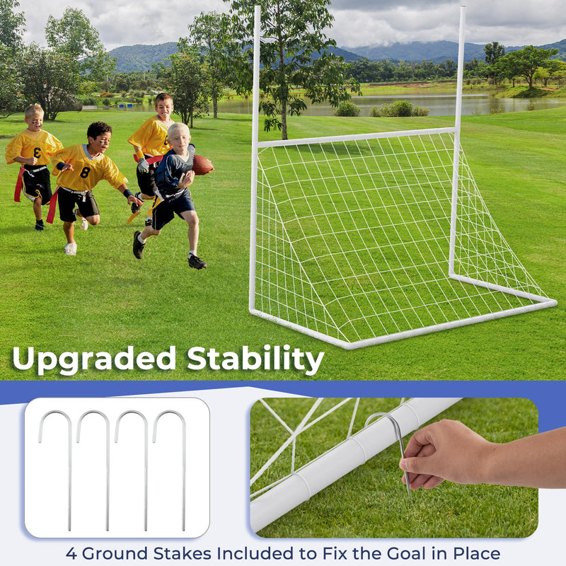 Load image into Gallery viewer, Goplus 2 in 1 Soccer Goal, Football Field Goal w/ 4 Ground Stakes, 5.5 ft x 3.5 ft x 7 ft