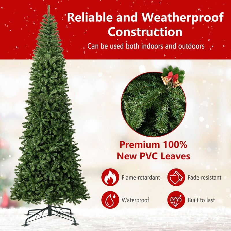 Load image into Gallery viewer, Goplus 12 FT Pre-Lit Artificial Christmas Tree with Quick Power Connector