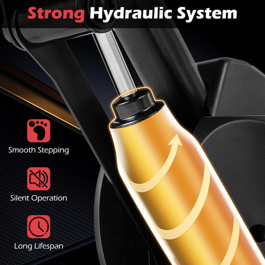 Goplus 2 in 1 Twist Stepper with Handlebar Waist Twister Platform & LCD Monitor