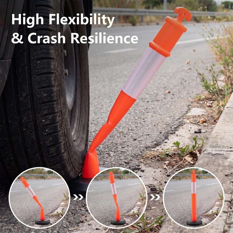 Load image into Gallery viewer, Goplus 3/6/9 Pack Traffic Delineator Posts with Fillable Base