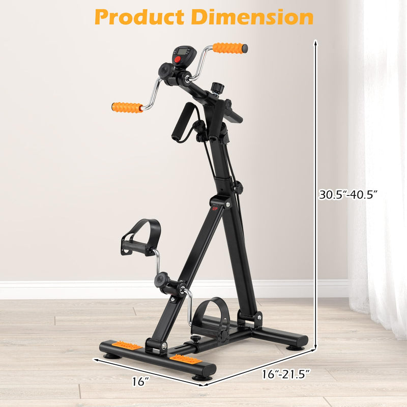 Load image into Gallery viewer, Pedal Exerciser with Adjustable Resistance for Arm and Leg Workout-Orange