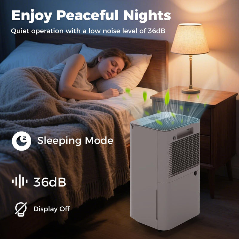 Load image into Gallery viewer, 32 Pints Dehumidifier for Home & Basement, 2000 Sq.ft Portable Dehumidifier with Drain Hose