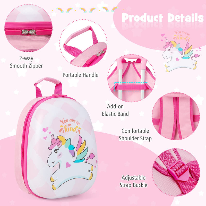 Load image into Gallery viewer, Goplus 2PC Kids Luggage, 12" & 16" Kids Carry On Luggage Set, Lightweight Spinner Suitcases