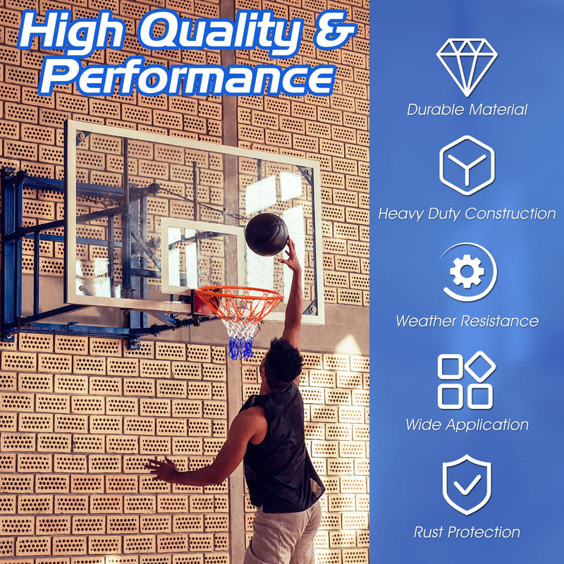Load image into Gallery viewer, Goplus Replacement Basketball Rim Net, 18inch Portable Basketball Hoop