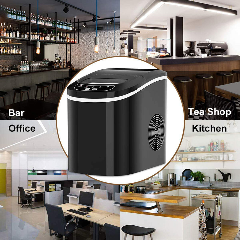 Load image into Gallery viewer, Portable Ice Maker Countertop, Electric Ice Maker with Easy Operated Panel