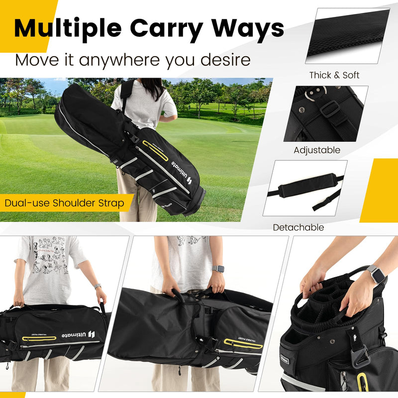Load image into Gallery viewer, Goplus Golf Cart Bag with 15-Way Top Dividers