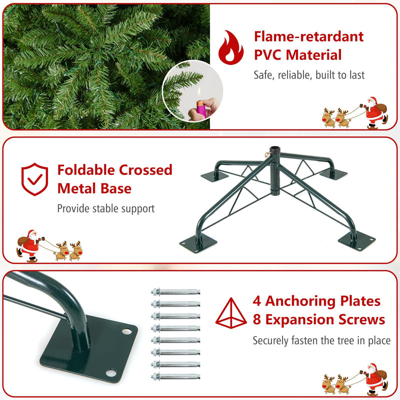Load image into Gallery viewer, Goplus 12 FT Tall Pre-Lit Slim Pencil Christmas Tree | Holiday Party Decoration
