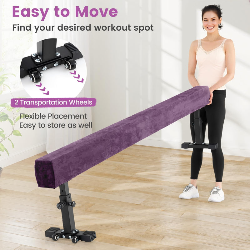 Load image into Gallery viewer, Goplus 7.5FT High and Low Gymnastics Beam with 3 Heights