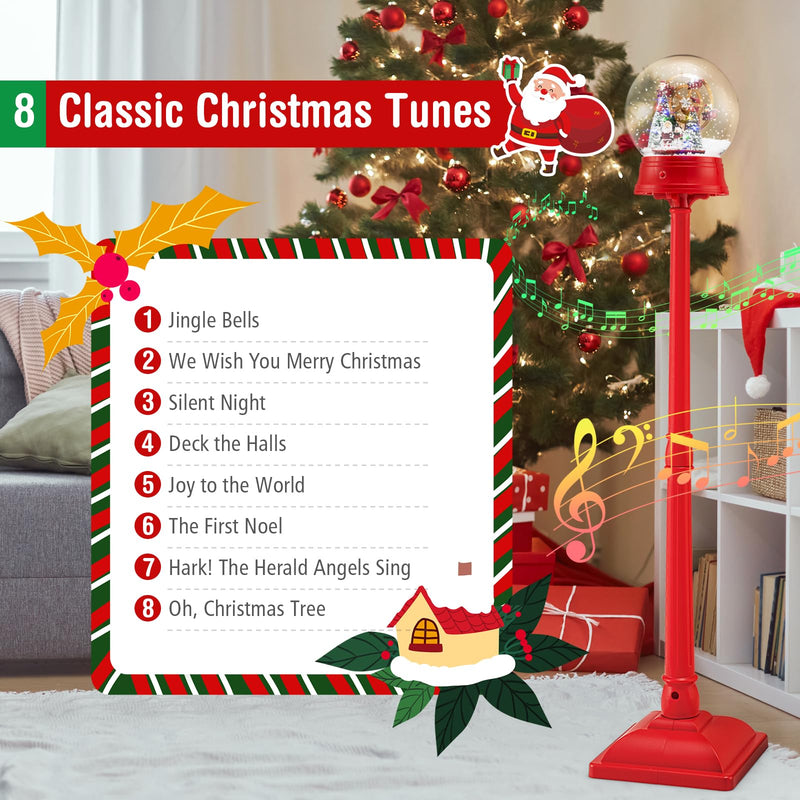 Load image into Gallery viewer, Goplus 5 Ft Christmas Snow Globe Lantern ( Snowing Santa with Ferris Wheel )