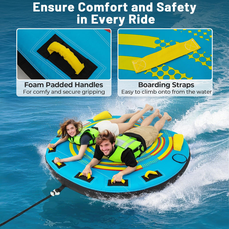 Load image into Gallery viewer, 1-3 Riders Inflatable Boat Tube with Quick Connector Drainage
