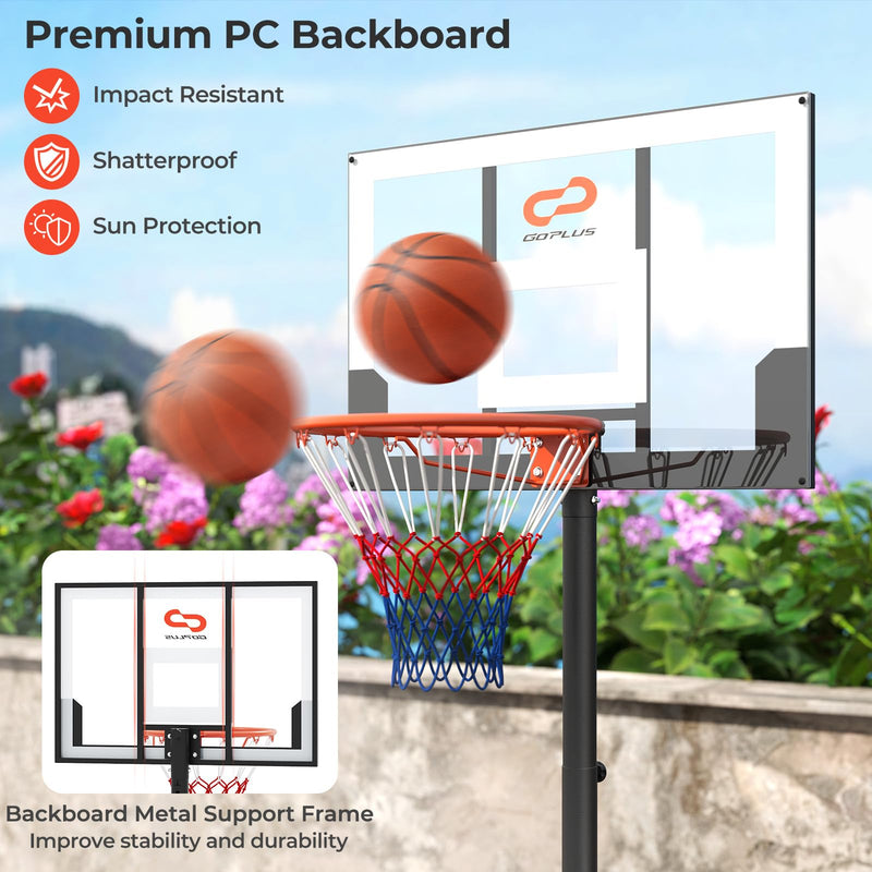 Load image into Gallery viewer, Kids Portable 3.3-7 FT Adjustable Basketball Goal System