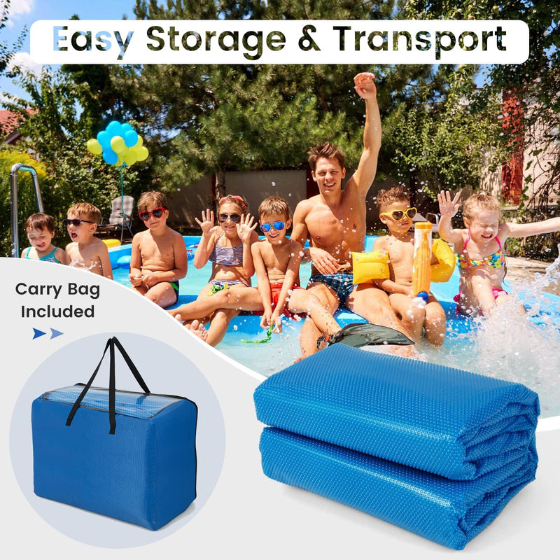 Load image into Gallery viewer, Goplus 12 x 24 FT Solar Blanket 12 Mil with Carrying Bag for In-Ground and Above-Ground Swimming Pools