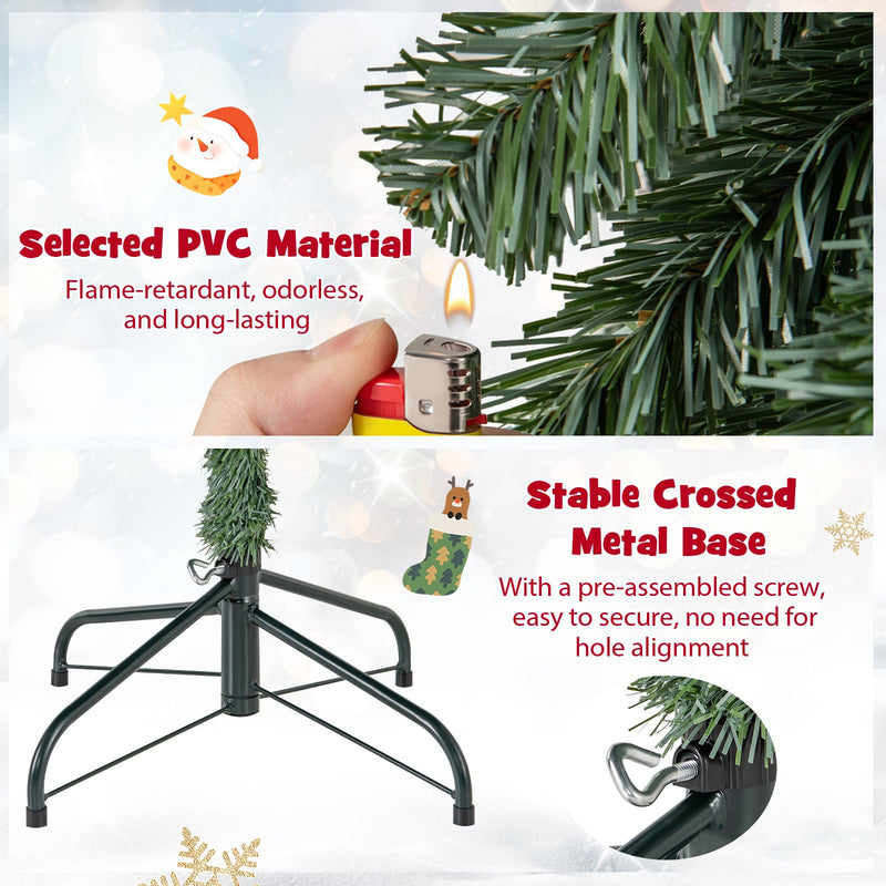 Load image into Gallery viewer, Goplus 5ft Pre-Lit Dress Form Christmas Tree with Female Mannequin Torso & Scarf