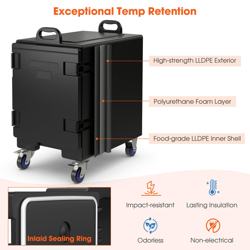 Load image into Gallery viewer, Goplus Insulated Food Pan Carrier for 5 Full-size Pans