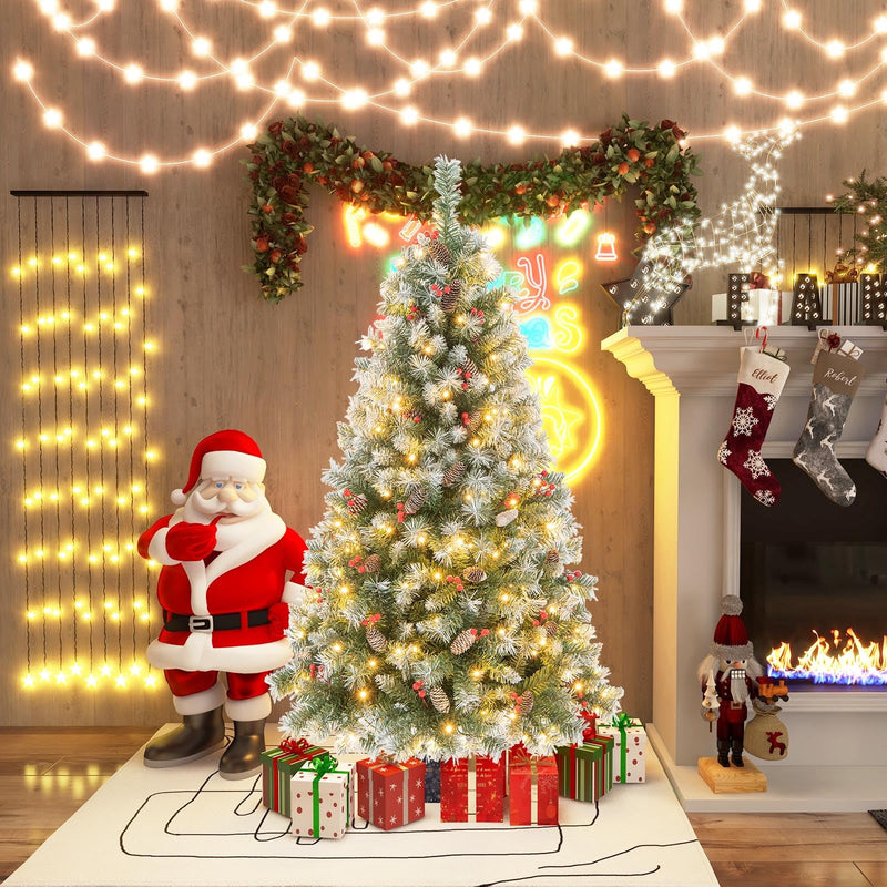 Load image into Gallery viewer, 5ft Pre-Lit Christmas Tree - Goplus