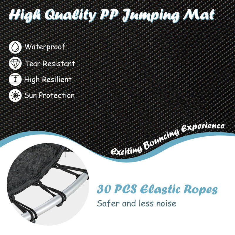 Load image into Gallery viewer, Goplus 55" Trampoline for Kids, 4.6 FT Mini Toddler Trampoline with ASTM Certified, Enclosure Net