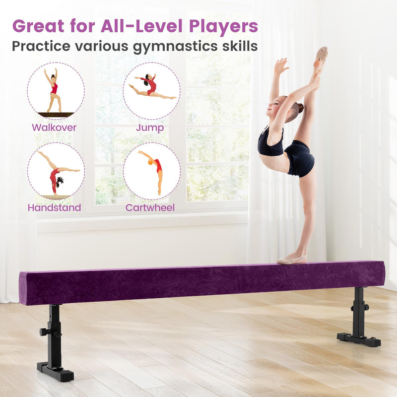 Load image into Gallery viewer, Goplus 7.5FT High and Low Gymnastics Beam with 3 Heights