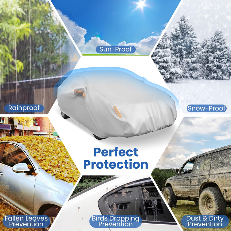 Load image into Gallery viewer, Car Cover for Automobiles 185 Inch Rain Sun UV Protection Universal Fit Sedan Toyota Corolla