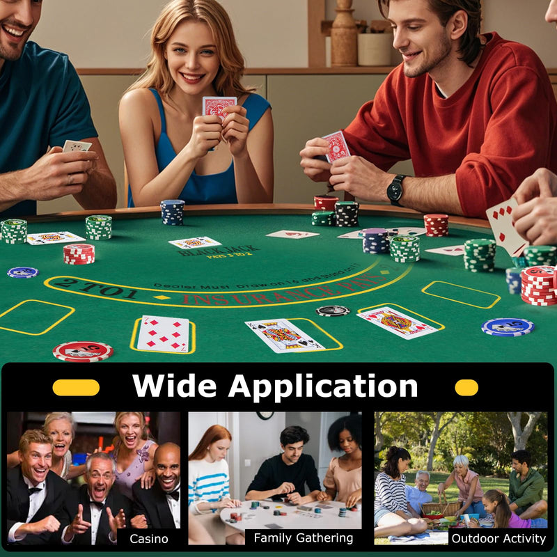 Load image into Gallery viewer, Goplus Poker Chip Set, Casino Poker Chips with 400 PCS Chips, 6 Decks Cards, Dealer Button