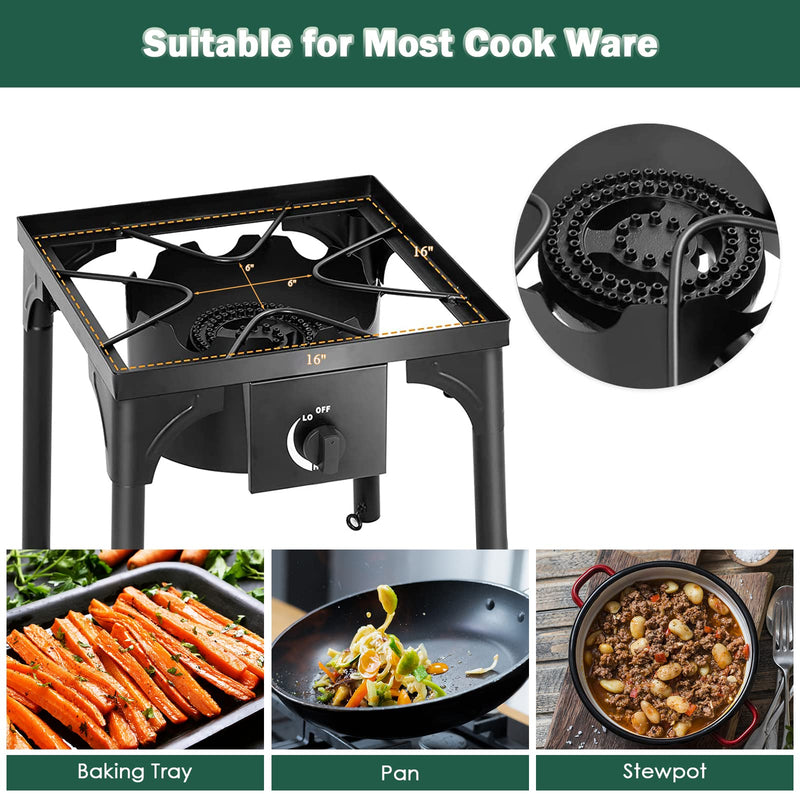 Load image into Gallery viewer, 100000 BTU Camp Stove High Pressure Propane Gas Cooker - Goplus