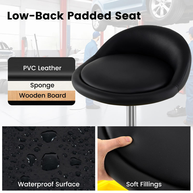 Load image into Gallery viewer, Goplus 20”-25” Height Adjustable Mechanic Stool w/Magnetic Tool Tray