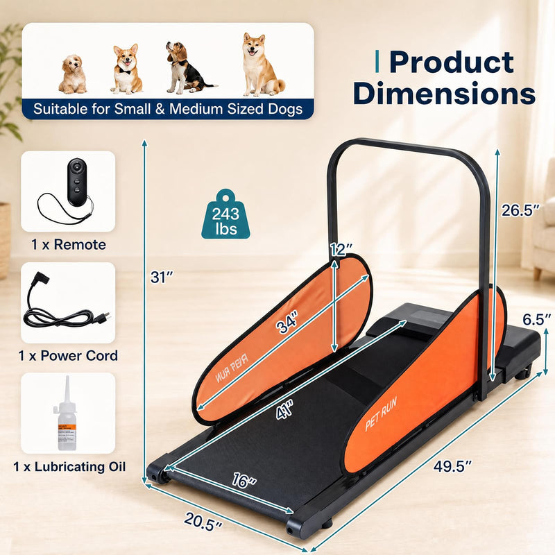 Load image into Gallery viewer, Goplus Indoor Dog Treadmill for Small & Medium Dogs Supports up to 243 LBS