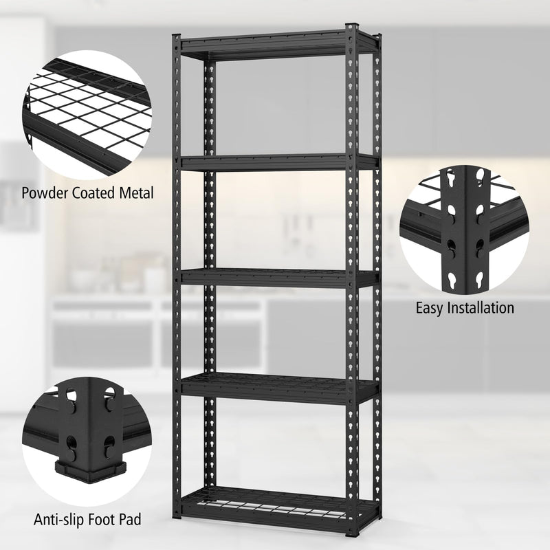 Load image into Gallery viewer, Goplus 5-Tier Metal Shelving Unit