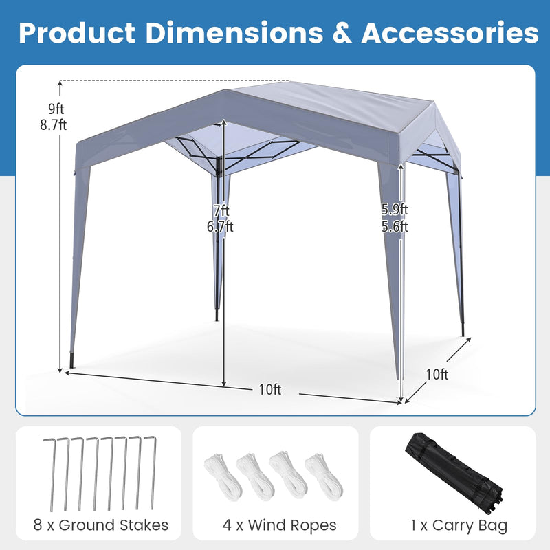 Load image into Gallery viewer, Goplus 10 x 10 FT Heavy-Duty Easy Setup Gazebo Shelter with Higher Top