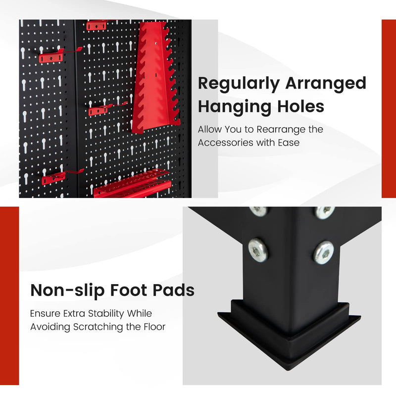 Load image into Gallery viewer, Goplus Work Bench with Pegboard