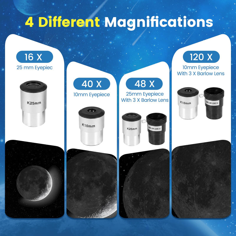 Load image into Gallery viewer, Goplus 70 MM Aperture Refractor Telescope for Beginners & Adults