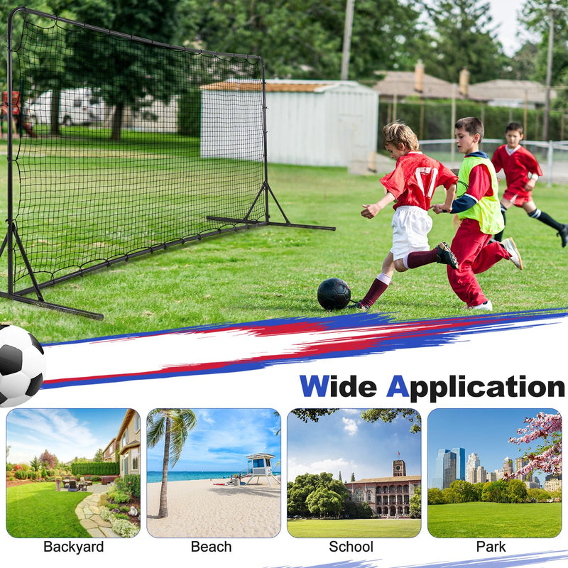 Load image into Gallery viewer, Goplus Soccer Rebounder Net, 12FTx6FT Soccer Training Equipment w/Portable Carrying Bag