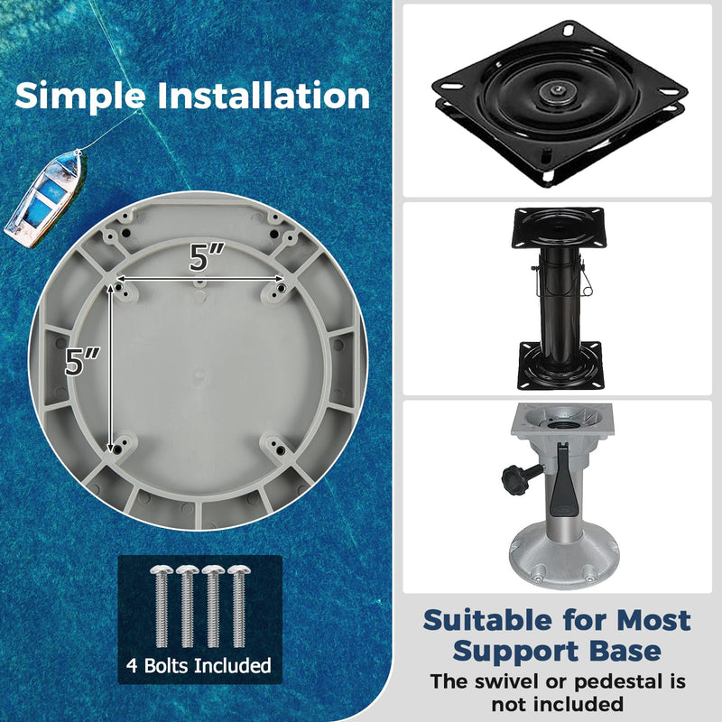 Load image into Gallery viewer, Goplus Low/High Back Boat Seats, Folding Boat Seat with Stainless Steel Screws & Aluminum Hinges, Thickened Sponge Padding